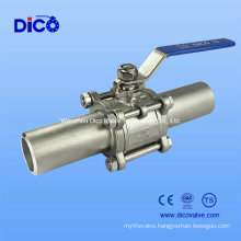 3PC Ball Valve with Long Type Butt-Weld End